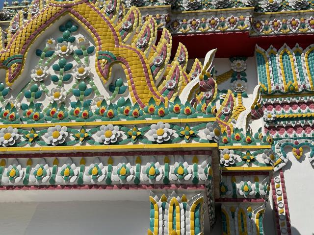 image Detalle decorativo del Templo Wat Pho de Bangkok