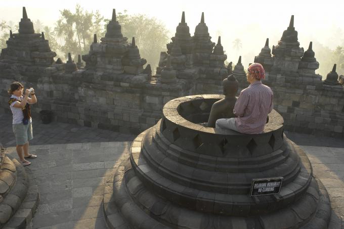 image Turistas en Yogyakarta, Indonesia