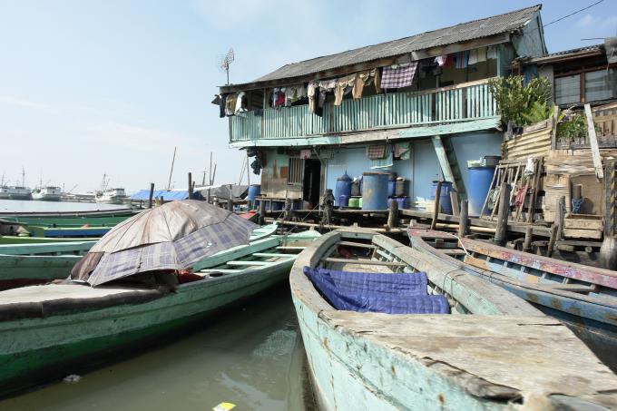 image Embarcadero del puerto de Sunda Kelapa, Yakarta, Indonesia