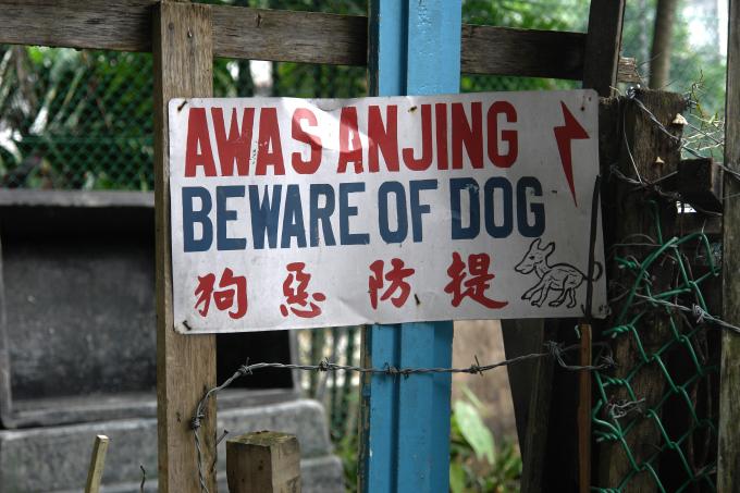 image Cuidado con el perro, Kuala Lumpur, Malasia