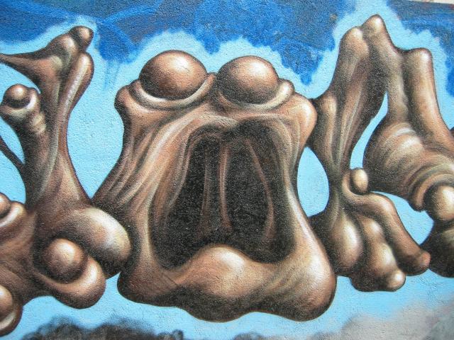 image Grafiti en el barrio de la Barceloneta, Barcelona