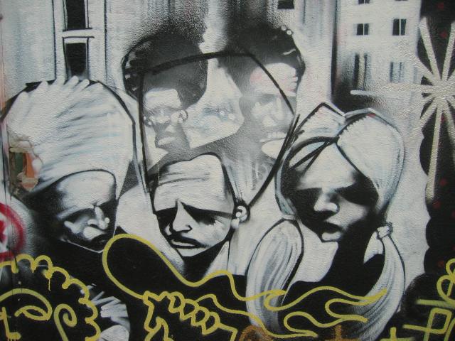 image Grafiti en el barrio de la Barceloneta, Barcelona