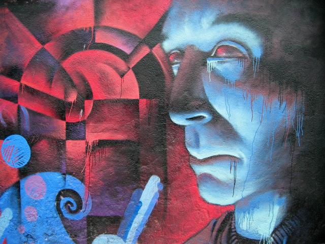 image Grafiti en el barrio de la Barceloneta, Barcelona