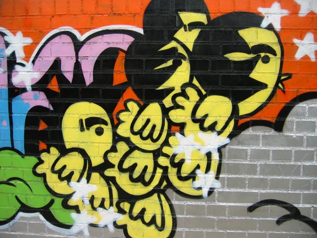 image Grafiti en el barrio de la Barceloneta, Barcelona