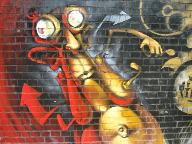 image Grafiti en el barrio de la Barceloneta, Barcelona