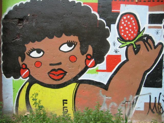 image Grafiti en el barrio de la Barceloneta, Barcelona