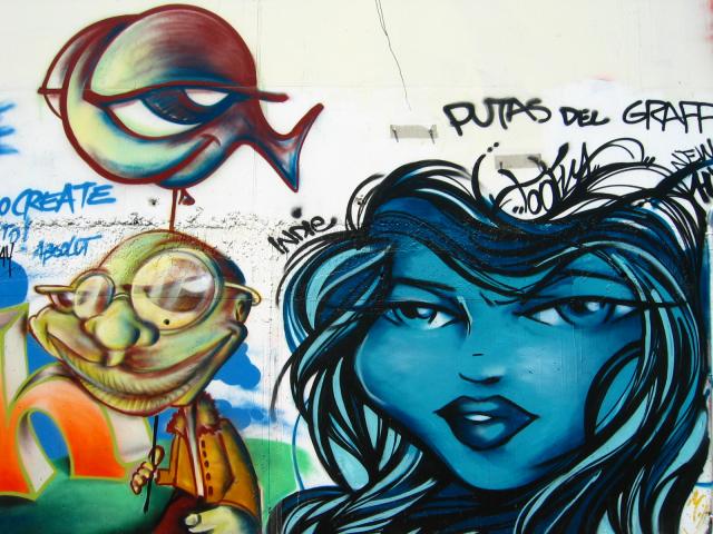 image Grafiti en el Forum de las Culturas, Barcelona