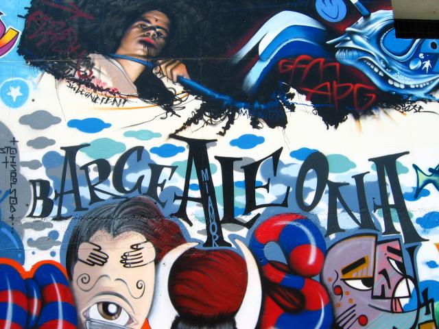 image Grafiti en el Forum de las Culturas, Barcelona