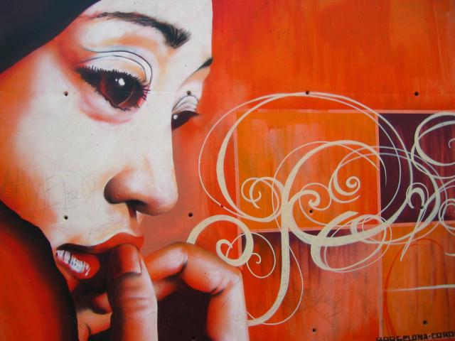 image Grafiti en el Parque de les Tres Chimeneas, Barcelona