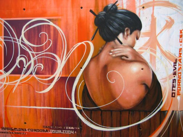 image Grafiti en el Parque de les Tres Chimeneas, Barcelona