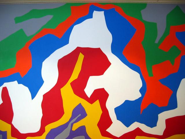 image Mural en la Fábrica Casaramona, edificio del CaixaForum, Barcelona