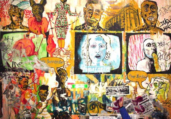 image Grafiti en el muro de Berlín