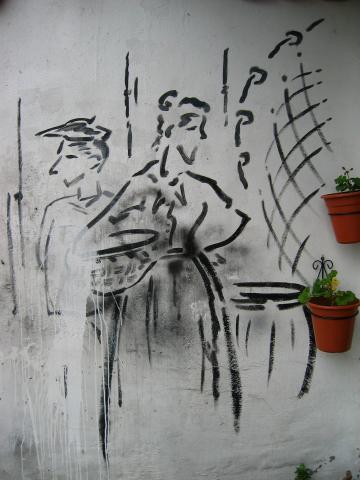 image Grafiti en Fuenterrabía, Guipúzcoa