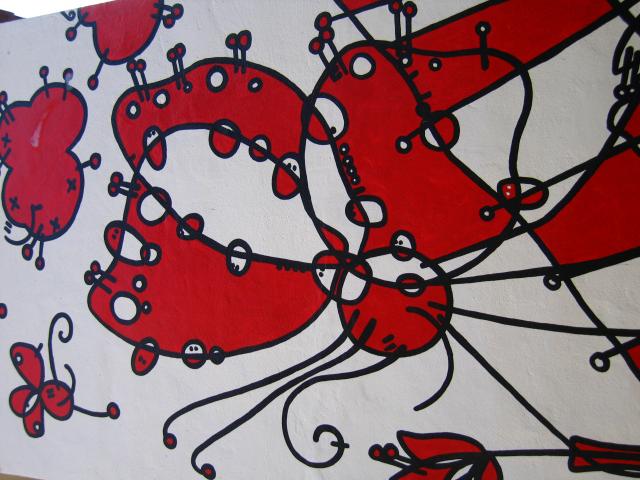 image Grafiti en el Mercado Viejo de Ibiza