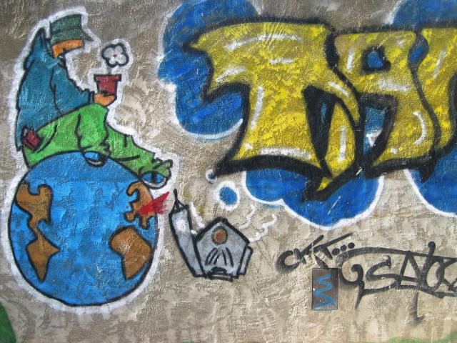 image Grafiti en La Escala, Girona