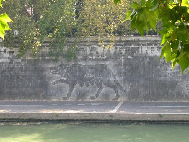image Grafiti en el río Tiber, Roma