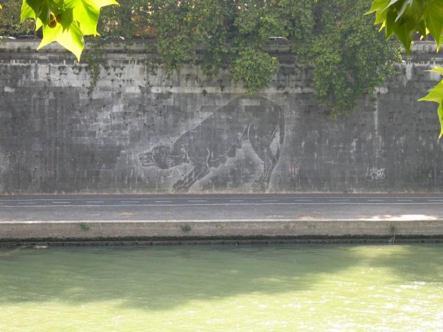 image Grafiti en el río Tiber, Roma