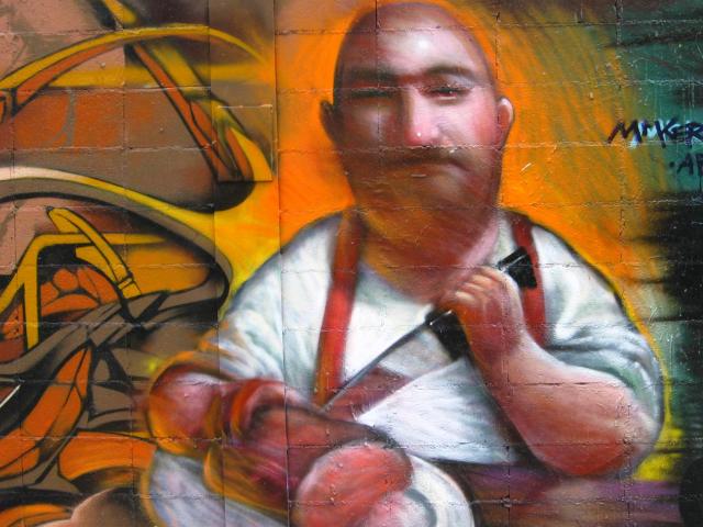 image Grafiti en el barrio de El Raval, Barcelona