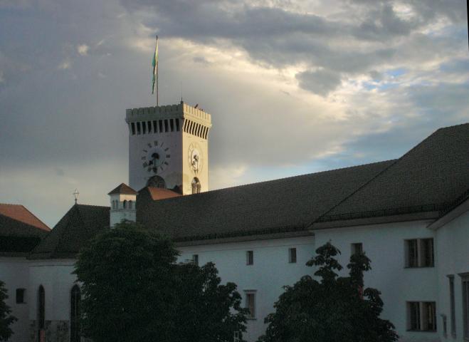 image Torre del castillo de Liubliana, Eslovenia