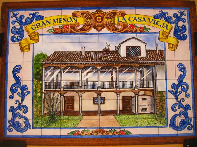 image Azulejos del Mesón La Casa Vieja, Alcalá de Henares, Madrid