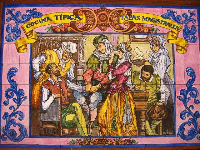 image Azulejos del Mesón La Casa Vieja, Alcalá de Henares, Madrid