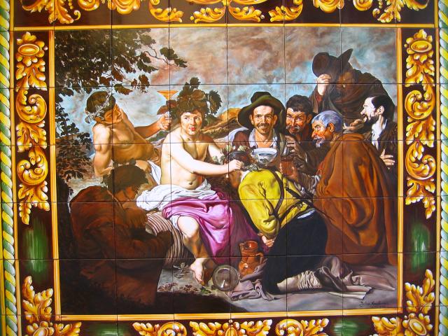 image Azulejos pintados de la taberna "El Madroño", Puerta Cerrada, Madrid