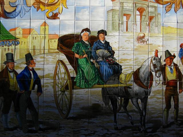 image Azulejos pintados de la taberna "El Madroño", Puerta Cerrada, Madrid