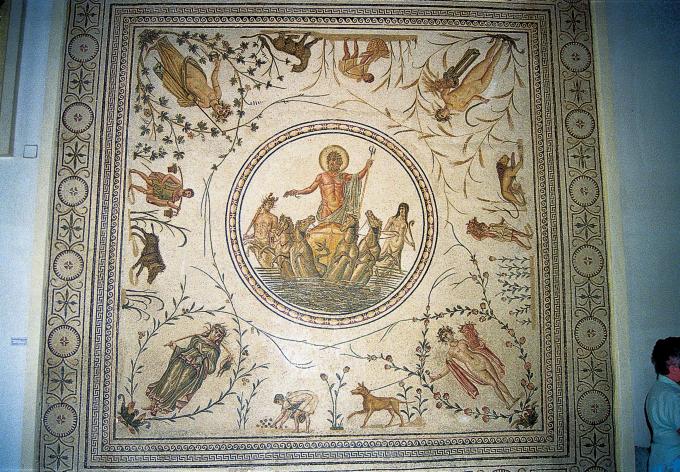 image Mosaico con el triunfo de Neptuno, Museo del Bardo, Túnez