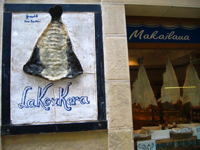 image Placa de tienda de bacalao, Donostia-San Sebastián, Guipúzcoa