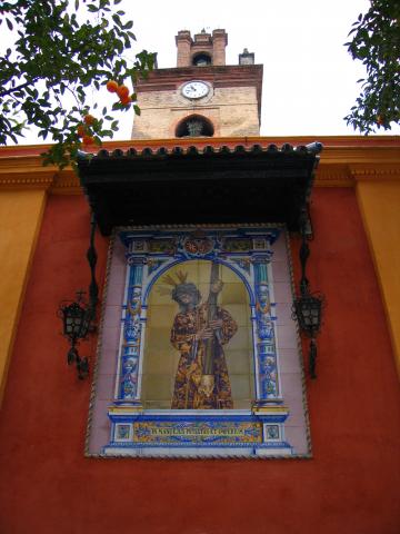 image Azulejos representando a Jesús del Gran Poder, plaza San Lorenzo, Sevilla