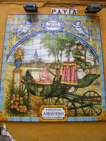 image Azulejos pintados del "Mesón de la Infanta", Sevilla