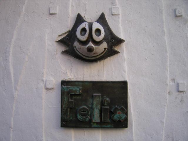 image Emblema del bar "Félix", calle del Pescado, Sitges