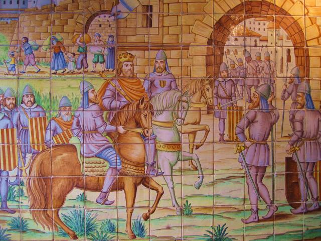 image Azulejos con Jaime I El Conquistador, Valencia