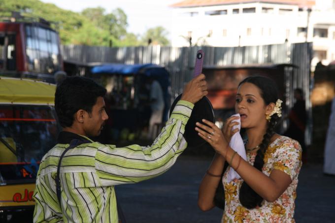 image Preparación para rodaje de Bollywood, Kerala, India