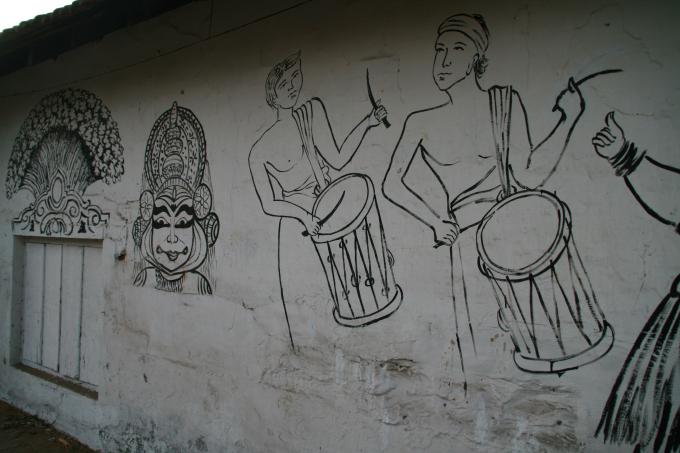 image Pared pintada en Cochin, Kerala, India