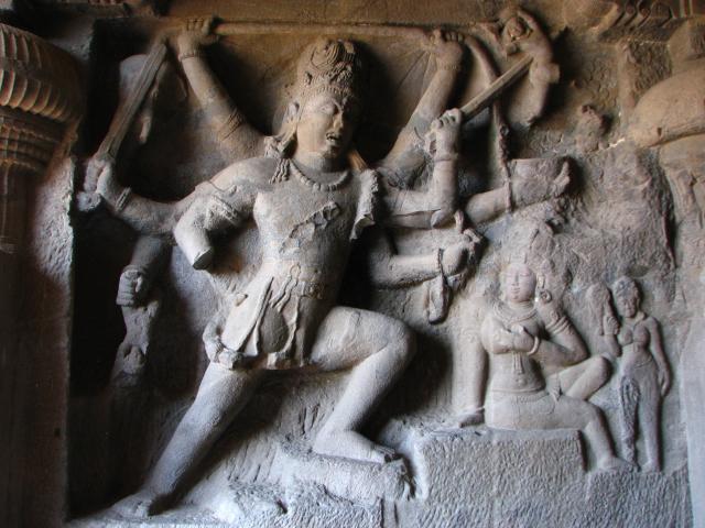 image Relieve en la cueva Dumar Lena, Ellora, India