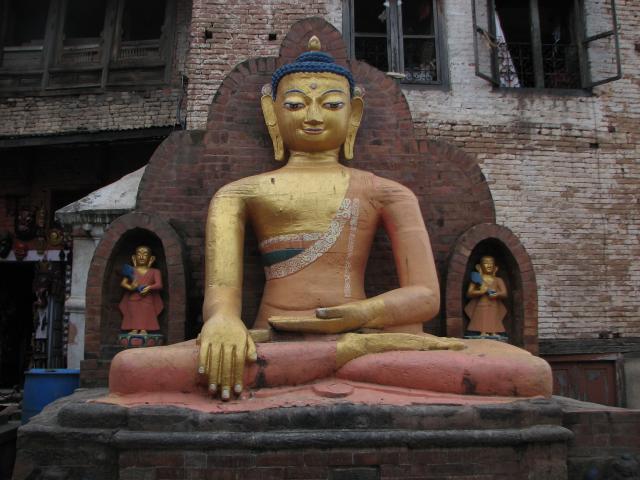image Estatua de buda meditativo, Katmandú, Nepal