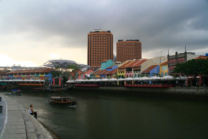 image Vista general de Clarcke Quay, Singapur