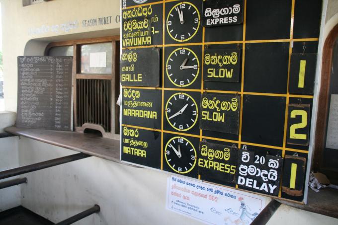 image Horario de la estación de Bentota, Sri Lanka