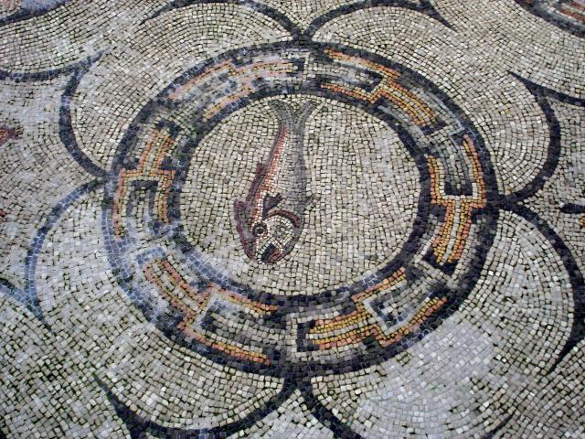 image Detalle de mosaico en la Basílica de Aquileia, Italia