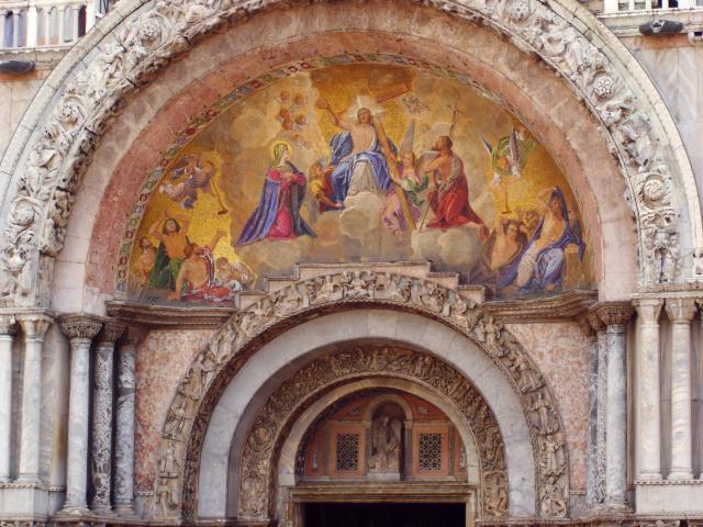 image Detalle del Pórtico de San Marcos, Venecia, Italia