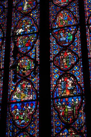 image Detalle de vidriera en Sainte-Chapelle, París, Francia