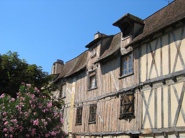 image Fachada de casas medievales, Bergerac, Francia