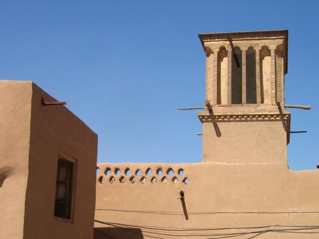 image Detalle de badgir o torre de ventilación, Yazd, Irán