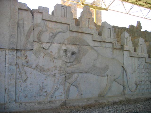 image Relieve de las escaleras hacia la Apadana, Persépolis, Irán