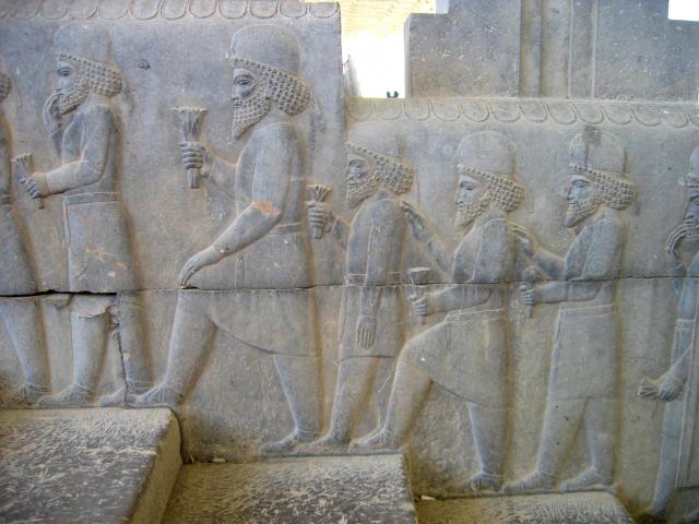 image Relieve de las escaleras hacia la Apadana, Persépolis, Irán