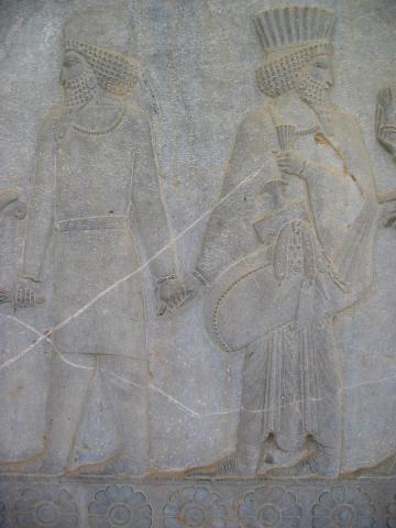 image Relieve en las escaleras hacia la Apadana, Persépolis, Irán