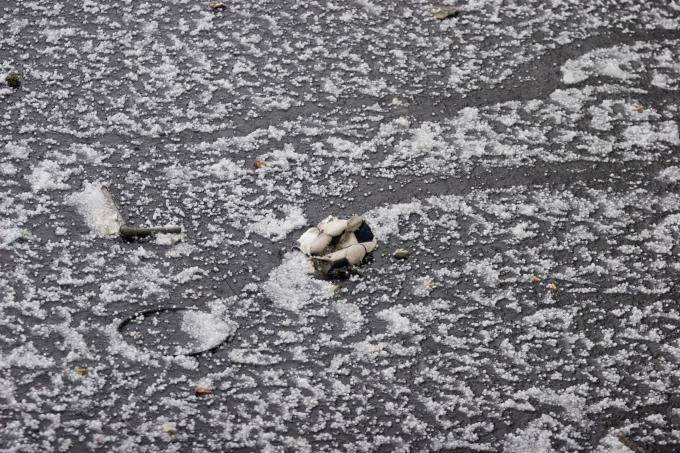 image Restos de la granizada