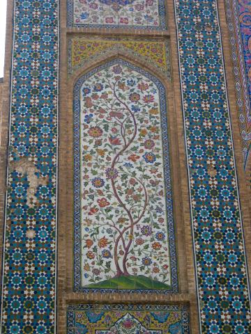 image Detalle de decoración de mezquita, Shiraz, Irán