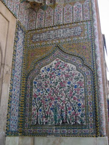 image Detalle de decoración de mezquita, Shiraz, Irán